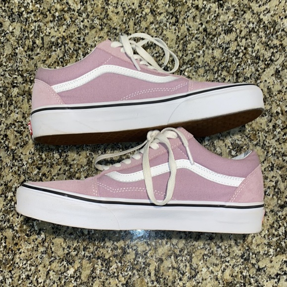 Old Skool Vans Suede and Canvas, in Lilac Purple, size Womens 9, Mens 7.5 - Picture 6 of 9